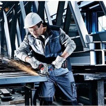 Bosch GWX 18V-15 SC Τροχός 125mm Μπαταρίας Brushless με Ρύθμιση Στροφών 18V Solo