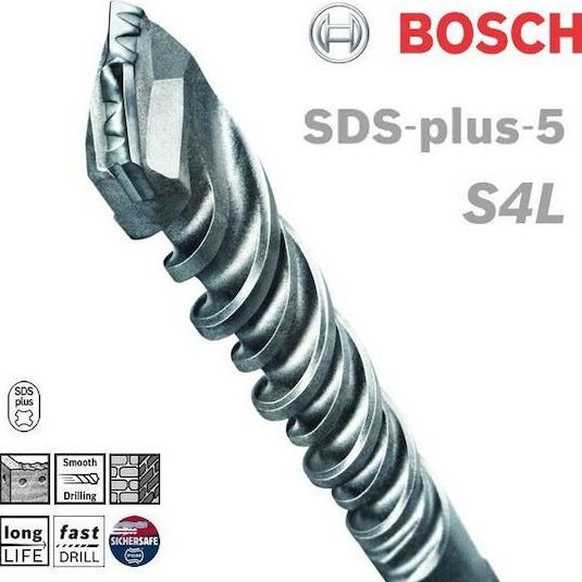Bosch Διαμαντοτρύπανο με SDS Plus Στέλεχος για Δομικά Υλικά 14x100mm