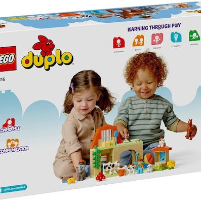 Lego Duplo Caring For Animals At The Farm για 2+ Ετών 74τμχ