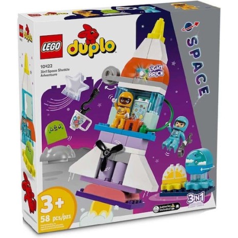 Lego Duplo 3 In 1 Space Shuttle Adventure για 3+ Ετών 58τμχ