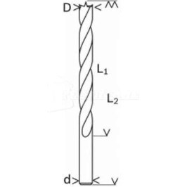 Bosch Τρυπάνι HSS με Κυλινδρικό Στέλεχος για Ξύλο 5x52mm