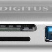 Digitus Card Reader USB 3.0 Type-C για SD/microSD Γκρι