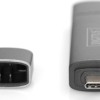 Digitus Card Reader USB 3.0 Type-C για SD/microSD Γκρι