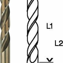 Bosch Standardline Τρυπάνι HSS με Κυλινδρικό Στέλεχος για Μέταλλο 6.5x63mm