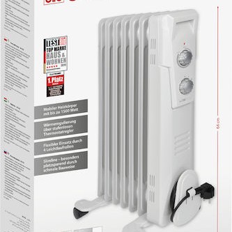 Clatronic RA 3735 Καλοριφέρ Λαδιού με 7 Φέτες 1500W