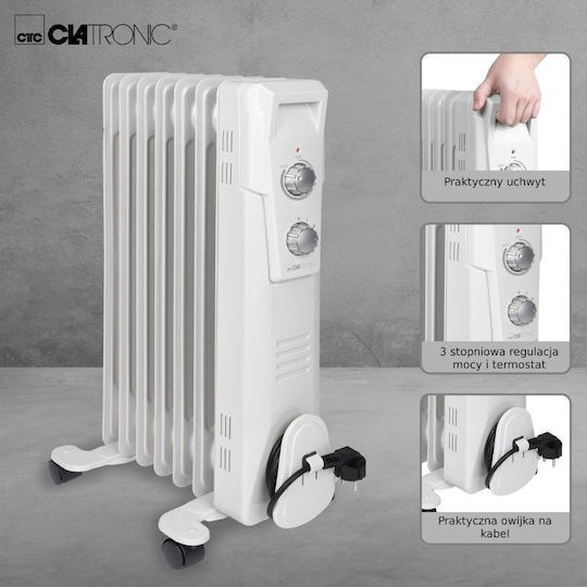 Clatronic RA 3735 Καλοριφέρ Λαδιού με 7 Φέτες 1500W