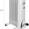 Clatronic RA 3735 Καλοριφέρ Λαδιού με 7 Φέτες 1500W