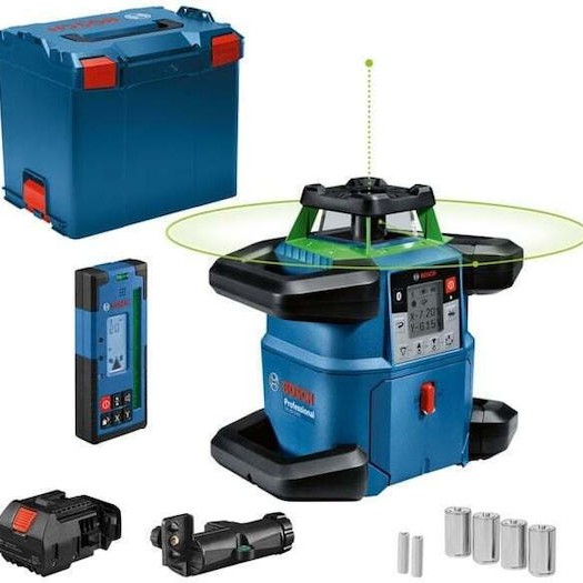 Bosch GRL 650 CHVG Περιστροφικό Αλφάδι Laser Πράσινης Δέσμης 18V με Εύρος Εργασίας 70m