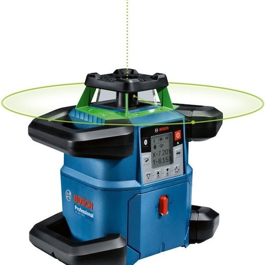 Bosch GRL 650 CHVG Περιστροφικό Αλφάδι Laser Πράσινης Δέσμης 18V με Εύρος Εργασίας 70m