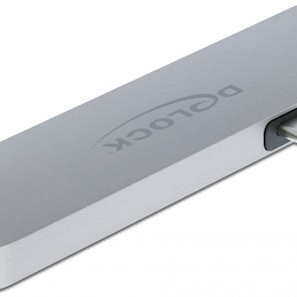 DeLock Docking Station με Διπλό USB-C HDMI 4K PD Γκρι (87753)