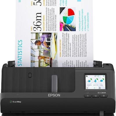 Epson WorkForce ES-C380W Sheetfed (Τροφοδότη χαρτιού) Scanner A4 με WiFi