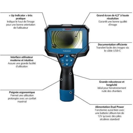 Bosch Ενδοσκοπική Κάμερα με Καλώδιο 1.5m