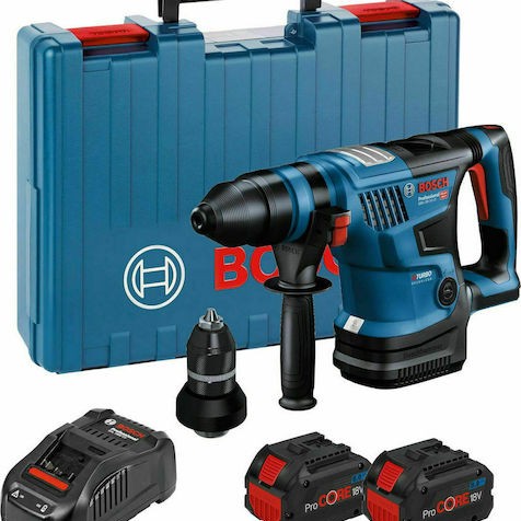 Bosch GBH 18V-34 CF Kit Κρουστικό Σκαπτικό Πιστολέτο Μπαταρίας Brushless 18V 2x5.5Ah με Υποδοχή SDS Plus