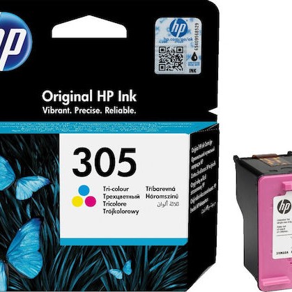 HP 305 Γνήσιο Μελάνι Εκτυπωτή InkJet Πολλαπλό (Color) (3YM60AE)