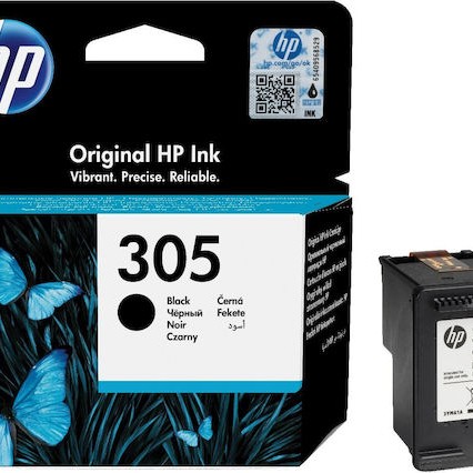 HP 305 Γνήσιο Μελάνι Εκτυπωτή InkJet Μαύρο (3YM61AE)