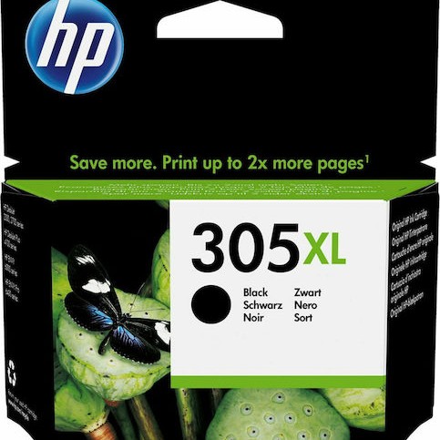 HP 305XL Γνήσιο Μελάνι Εκτυπωτή InkJet Μαύρο (3YM62AE)
