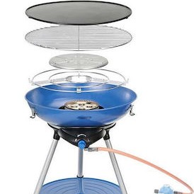 Campingaz Party Grill 600R Φορητή Ψησταριά Υγραερίου Σχάρας 52x52εκ. με 1 Εστία 4kW