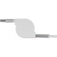 DeLock Retractable USB to Lightning / Type-C / micro USB Cable Λευκό 0.98m (85850)