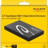 DeLock External Enclosure for HDD/SSD 2.5″ Μαύρο