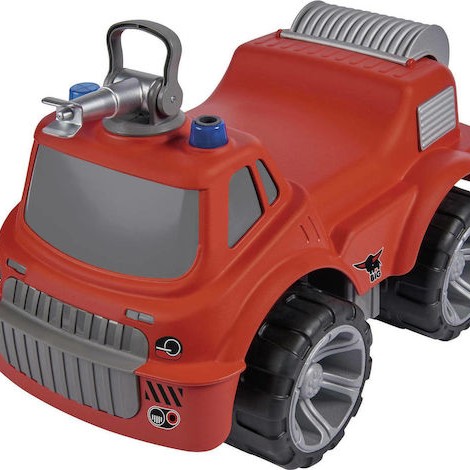 Big Power Worker Maxi Firetruck Περπατούρα Αυτοκινητάκι Ride On για 12+ Μηνών Κόκκινη