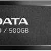 Adata SC610 500GB USB 3.2 SSD Stick Μαύρο