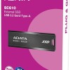 Adata SC610 500GB USB 3.2 SSD Stick Μαύρο