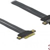 DeLock Riser Card PCI Express x4 to x4 with flexible cable 30 cm