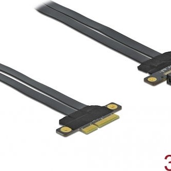 DeLock Riser Card PCI Express x4 to x4 with flexible cable 30 cm