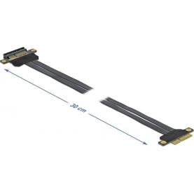 DeLock Riser Card PCI Express x4 to x4 with flexible cable 30 cm
