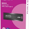 Adata SC610 USB 3.2 Εξωτερικός SSD 2TB Μαύρο