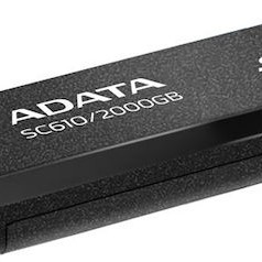 Adata SC610 USB 3.2 Εξωτερικός SSD 2TB Μαύρο