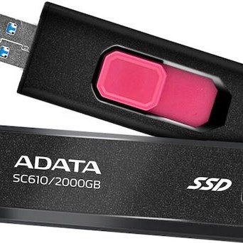 Adata SC610 USB 3.2 Εξωτερικός SSD 2TB Μαύρο