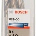 Bosch Σετ 5 Διαμαντοτρύπανα Κοβαλτίου με Κυλινδρικό Στέλεχος για Μέταλλο