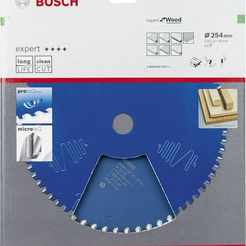 Bosch EX WO T Δίσκος Κοπής Ξύλου 254mm 2608644342