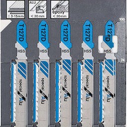 Bosch T127D Λάμες Special for Alu για Μέταλλο 75mm 5τμχ