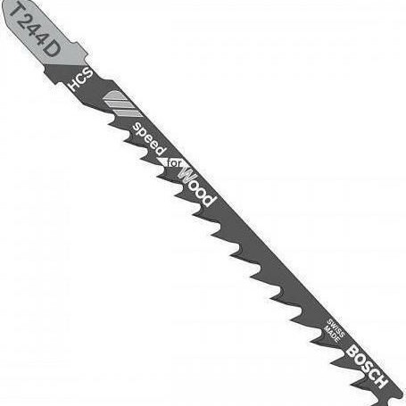Bosch T244D Λάμες Speed for Wood για Ξύλο 75mm 5τμχ