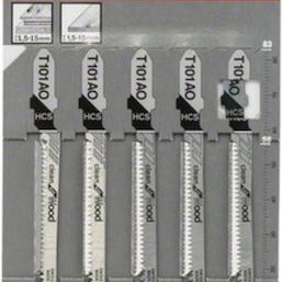 Bosch T101AO Λάμες Clean for Wood για Ξύλο 83mm 5τμχ