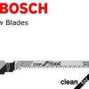 Bosch T101AO Λάμες Clean for Wood για Ξύλο 83mm 5τμχ