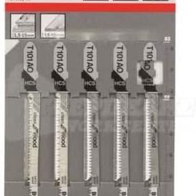 Bosch T101AO Λάμες Clean for Wood για Ξύλο 83mm 5τμχ