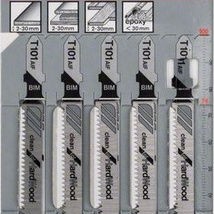 Bosch T101AIF Λάμες Clean for Hard Wood για Ξύλο 100mm 5τμχ