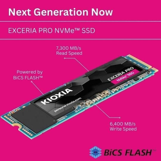 Kioxia Exceria Pro SSD 2TB M.2 NVMe PCI Express 4.0