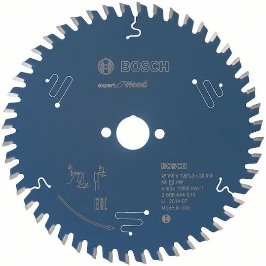 Bosch Δίσκος Κοπής Ξύλου 160mm 2608644015