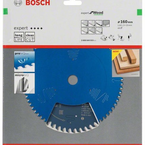 Bosch Δίσκος Κοπής Ξύλου 160mm 2608644015