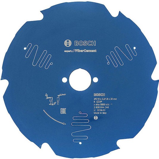 Bosch Δίσκος Κοπής Ξύλου 165mm