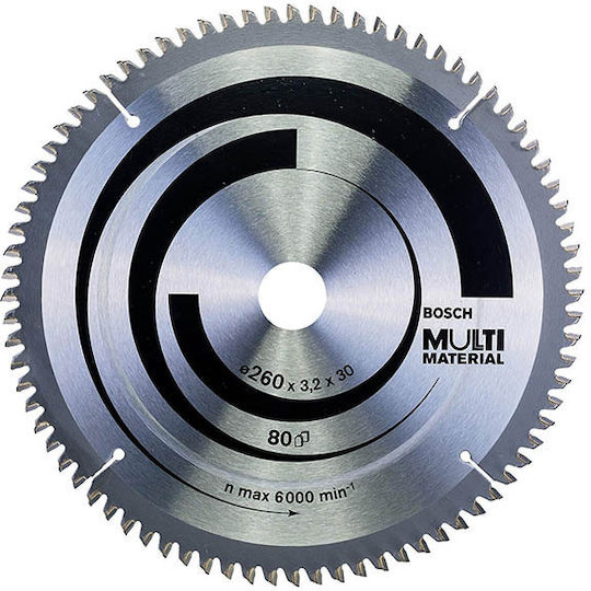 Bosch Δίσκος Κοπής Ξύλου 260mm 2608641204