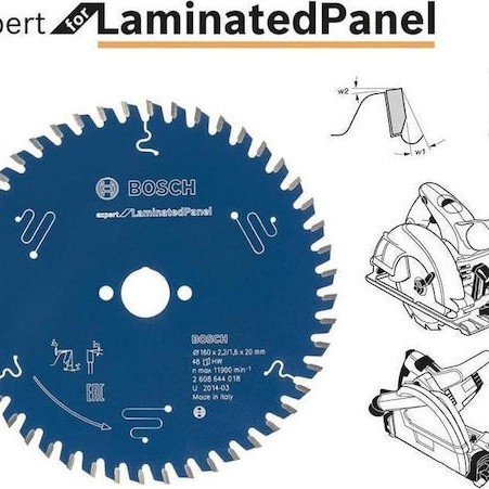 Bosch Δίσκος Κοπής Ξύλου 190mm 60-ZEBÓW