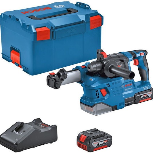 Bosch GBH 18V-22 PROFESSIONAL Κρουστικό Σκαπτικό Πιστολέτο Μπαταρίας 18V 2x4Ah με Υποδοχή SDS Plus