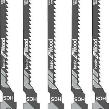Bosch T119BO Λάμες Basic for Wood για Ξύλο 83mm 5τμχ