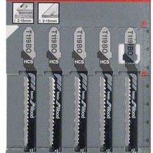 Bosch T119BO Λάμες Basic for Wood για Ξύλο 83mm 5τμχ