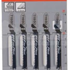 Bosch T119BO Λάμες Basic for Wood για Ξύλο 83mm 5τμχ